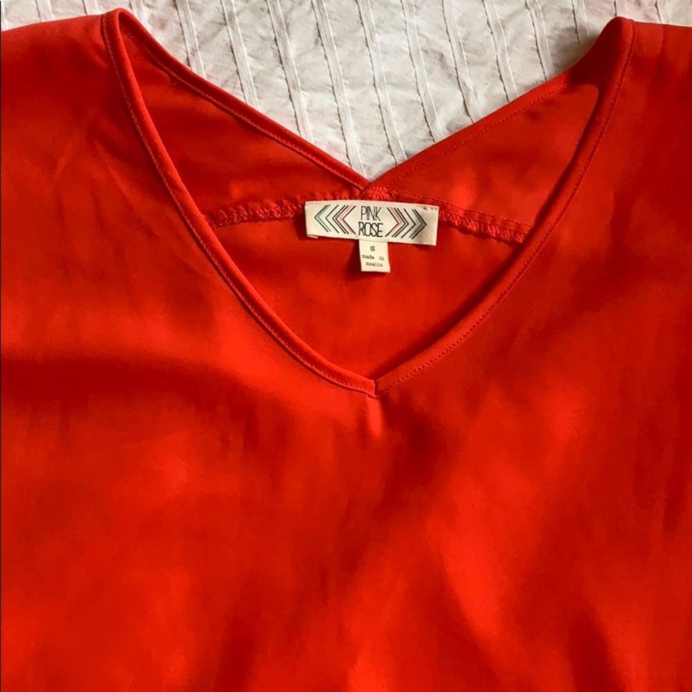 Pink/ Red Blouse - Picture 2 of 2